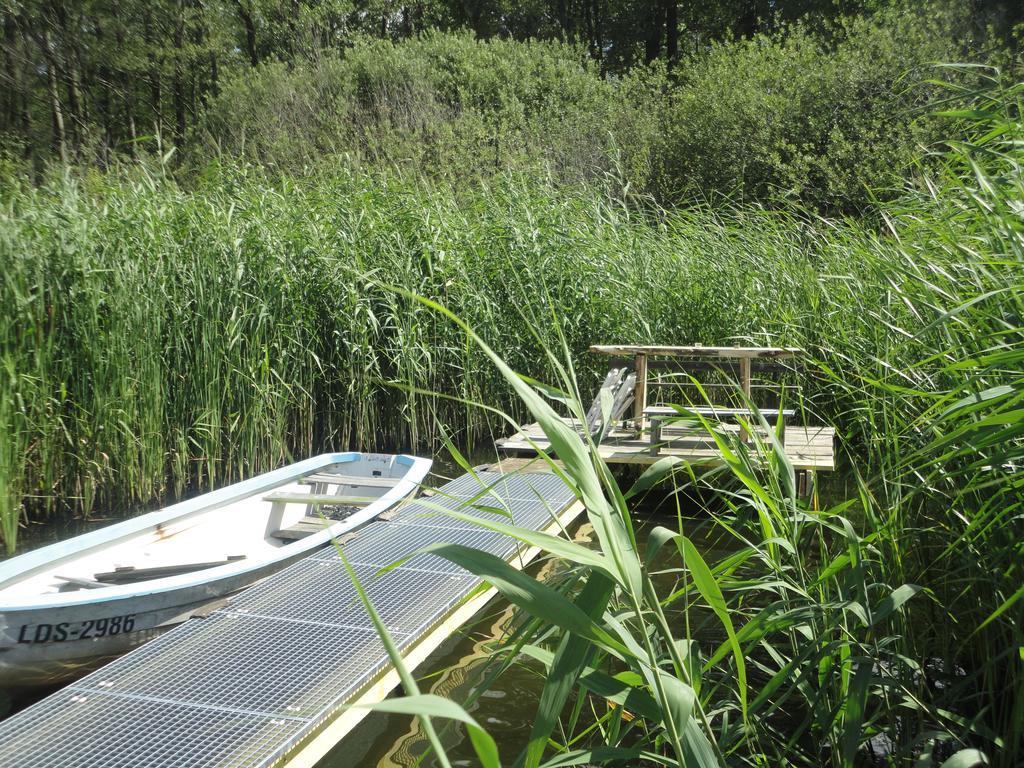 Spreewaldhaeuser Golinski Mit Kamin Am Neuendorfer See Alt Schadow Bagian luar foto
