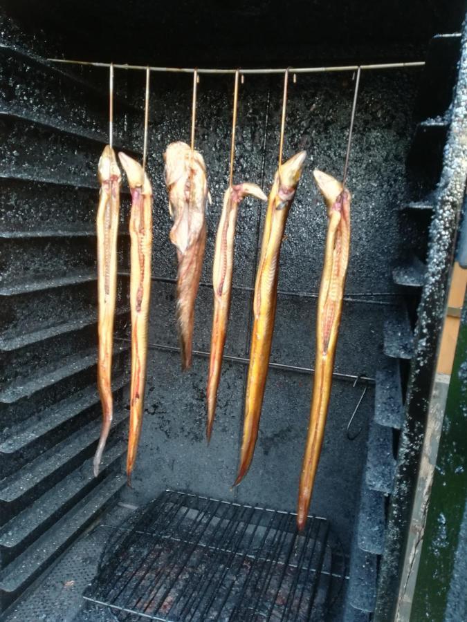 Spreewaldhaeuser Golinski Mit Kamin Am Neuendorfer See Alt Schadow Bagian luar foto